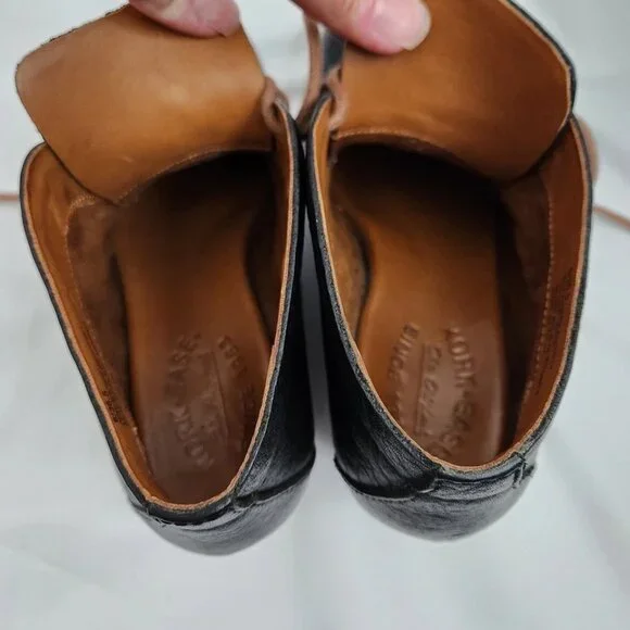 Kork Ease Helen Leather Ankle Boots Women's 6 Black Brown Lace Up Heritage Derby - Picture 13 of 14